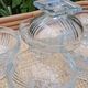 Set of 6 glass ice cream bowls or similar in Art Deco style in very good condition.