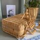 Small rattan suitcase