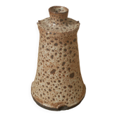 Vase soliflore céramique grès pyrité design minimaliste poterie handmade scandinave artisanale