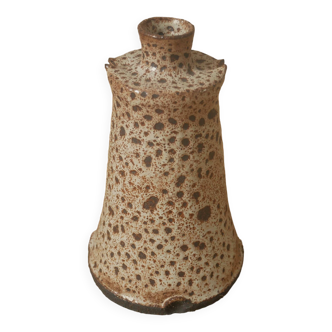 Vase soliflore céramique grès pyrité design minimaliste poterie handmade scandinave artisanale