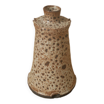 Soliflore vase ceramic pyrite sandstone minimalist design handmade Scandinavian pottery