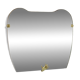 Scultpural Brass Hand Mid-Century Wall Mirror, Italy, 1950s