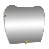 Scultpural Brass Hand Mid-Century Wall Mirror, Italy, 1950s