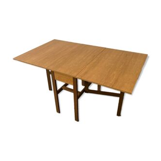 Mid-Century 1960s retro vintage large drop leaf table