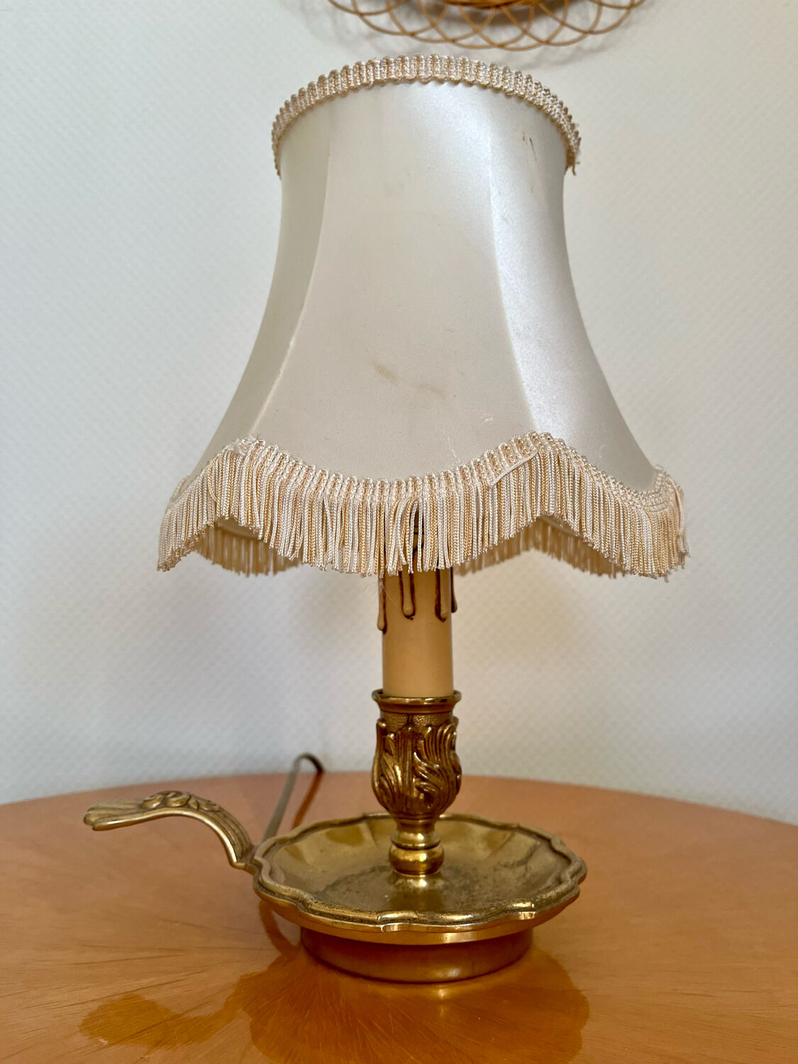 Lampe de chevet en bronze vintage 1960