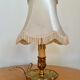 Lampe de chevet en bronze vintage 1960