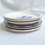 Gien blue dinner plates, St Amand