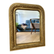 Antique gilded carved mirror - antique glass - vintage - Louis XVI