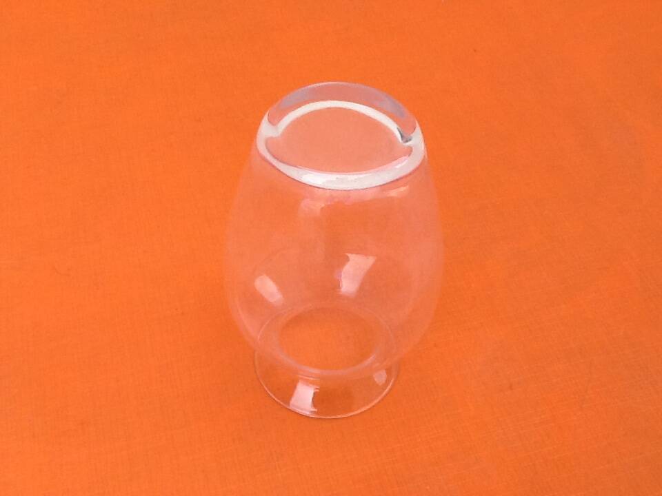 1970s Violet vase Clear glass