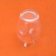 1970s Violet vase Clear glass