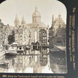 Old photography stereo, stereograph, luxury albumine 1903 Amsterdam