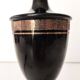 Robert Deschuytener - Baluster lamp - Black and gold ceramic - 1970s