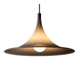 Suspension Dijkstra, acrylique opalin blanc, Space Age, années 1970