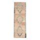1970s Turkish Oushak Handmade Wool Cotton Orange Runner Rug 116x322