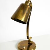 Beautiful, rare, large, heavy mid-century modern brass table lamp