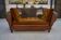 1920s convertible leather club bench with velvet seats