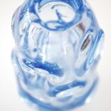 Mid-century modern crystal vase in pale blue by Börne Augustsson for Åseda