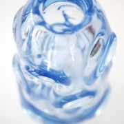 Mid-century modern crystal vase in pale blue by Börne Augustsson for Åseda