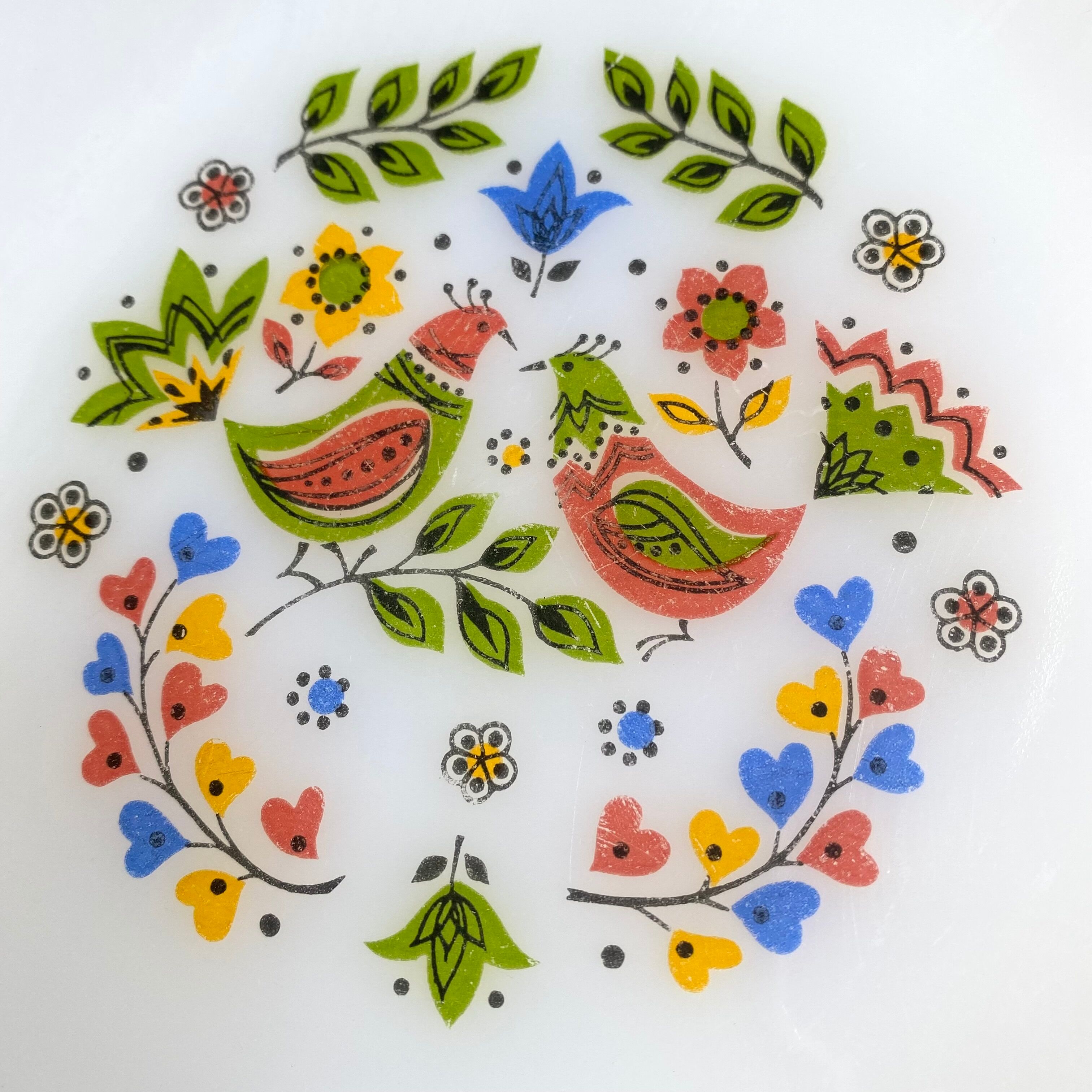 Vintage Arcopal plates Scandinavian décor