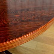 Scandinavian round table by John Mortensen vintage 1960 rio rosewood