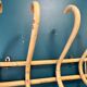 Rattan coat rack