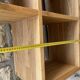 Solid wood staircase shelf