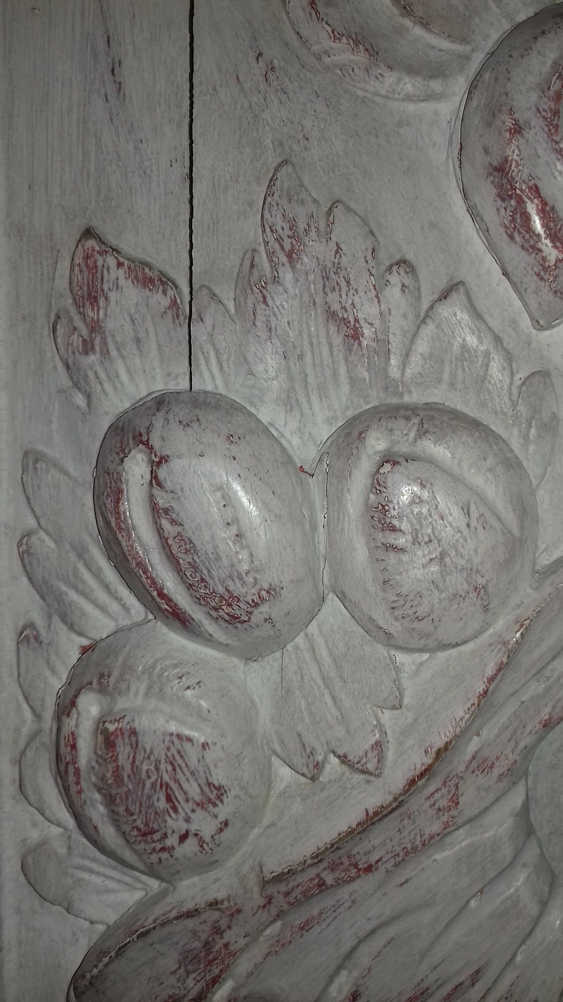 Triptych patinated 3 doors buffet Henry II