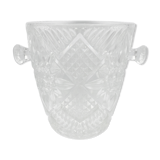 Champagne bucket in glass or crystal called bohemian