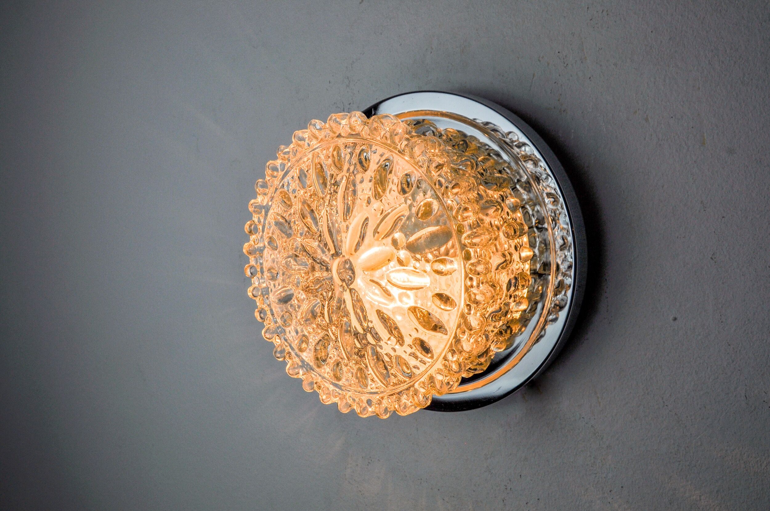 Wall lamp, blown glass, Germany, 1960