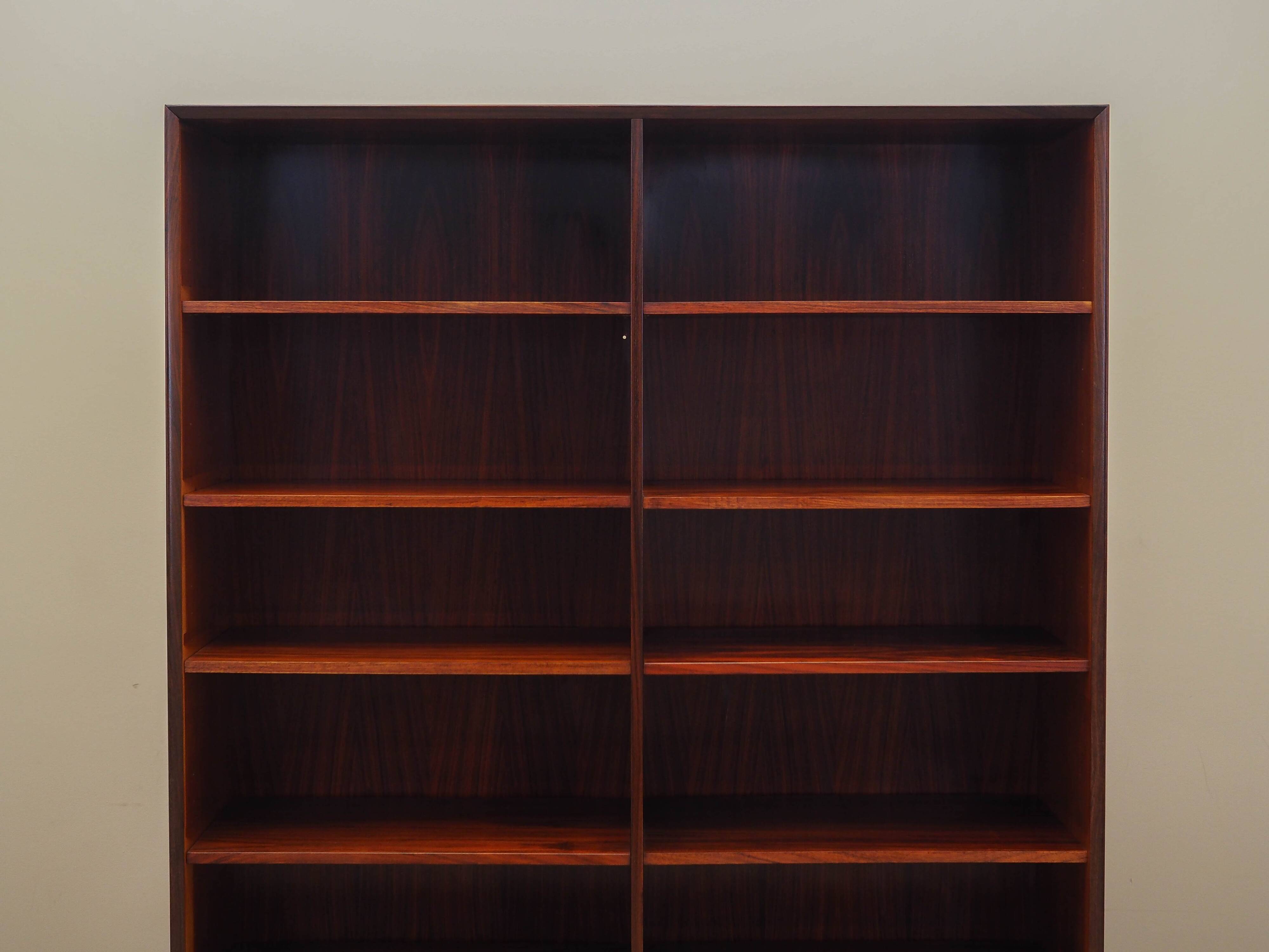 Rosewood bookcase, Danish design, 1970s, manufacturer: Hundevad