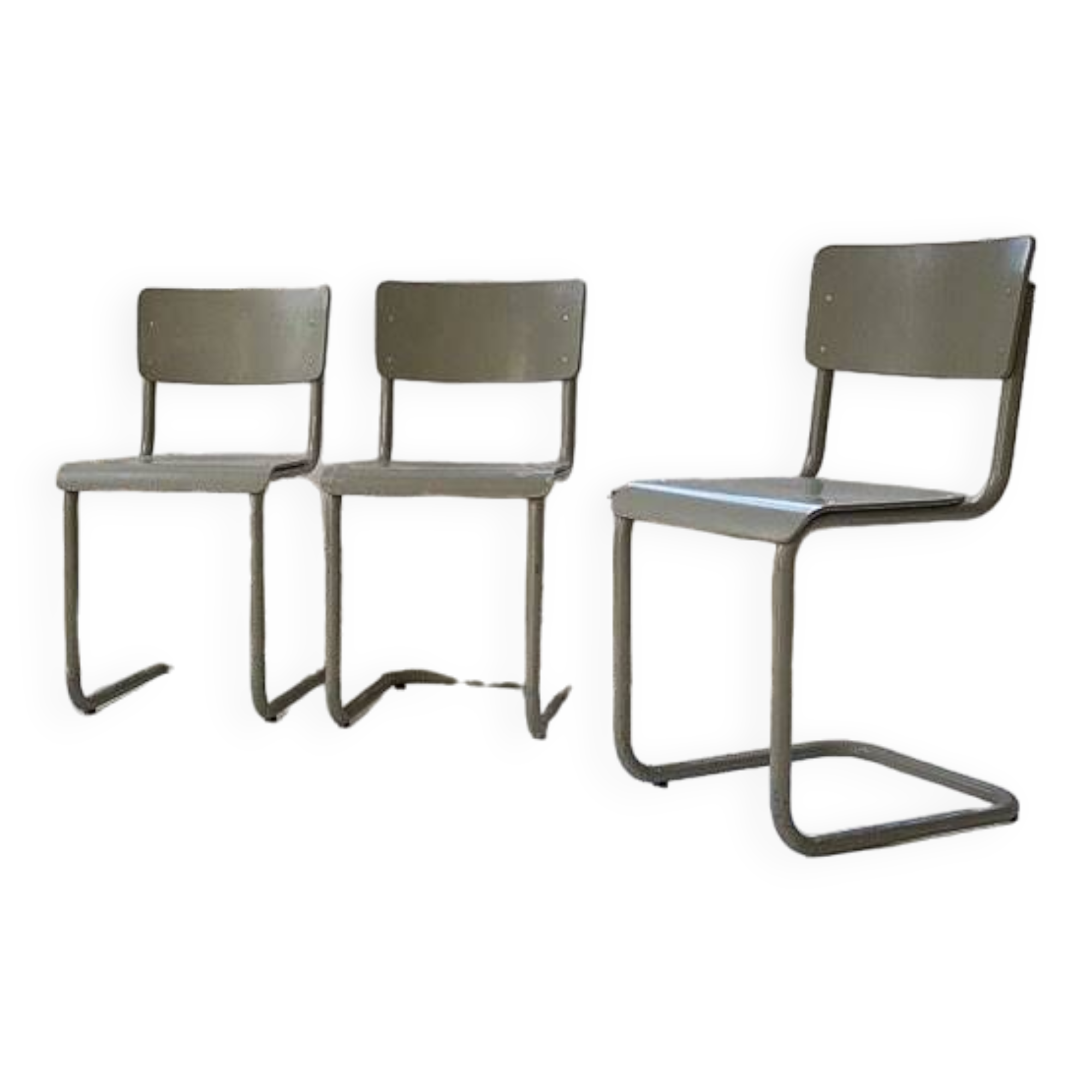 Trio of Tubax chairs 1950