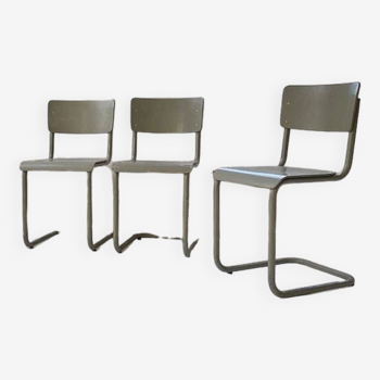 Trio of Tubax chairs 1950