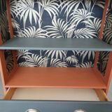 Wooden bookcase shelf