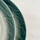2 antique Pexonne earthenware dessert plates with grapes