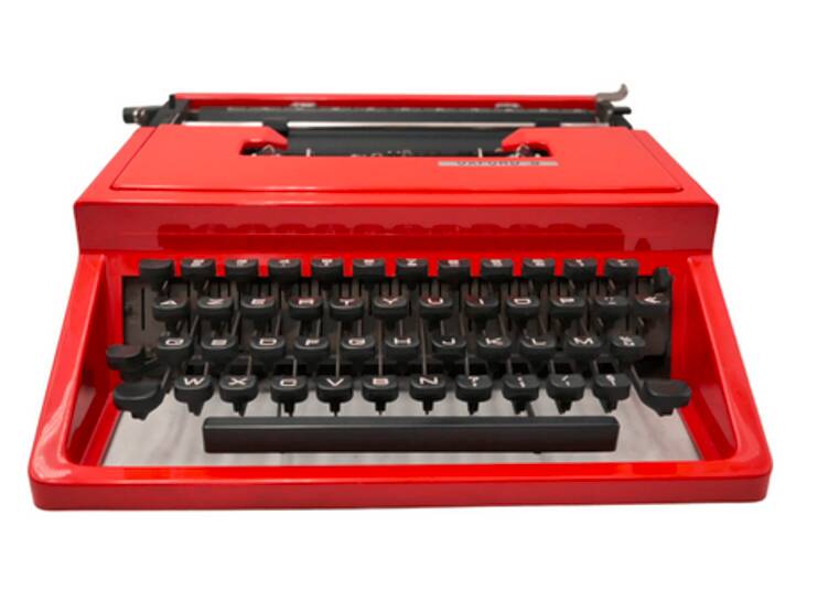 Machine a ecrire olivetti oxford s rouge