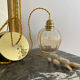 Vintage amber glass suspension globe