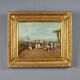 Ancient painting "The Neapolitan Tarantella" oil on canvas 19th century