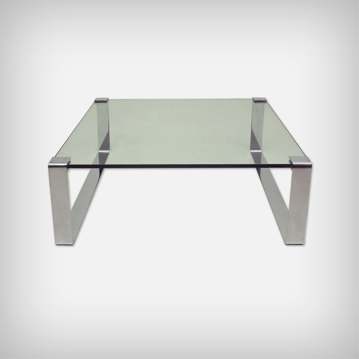 German Chrome & Glass Coffee Table • Model Klassik 1022 by Dr. Peter Draenert for Draenert, 1960s