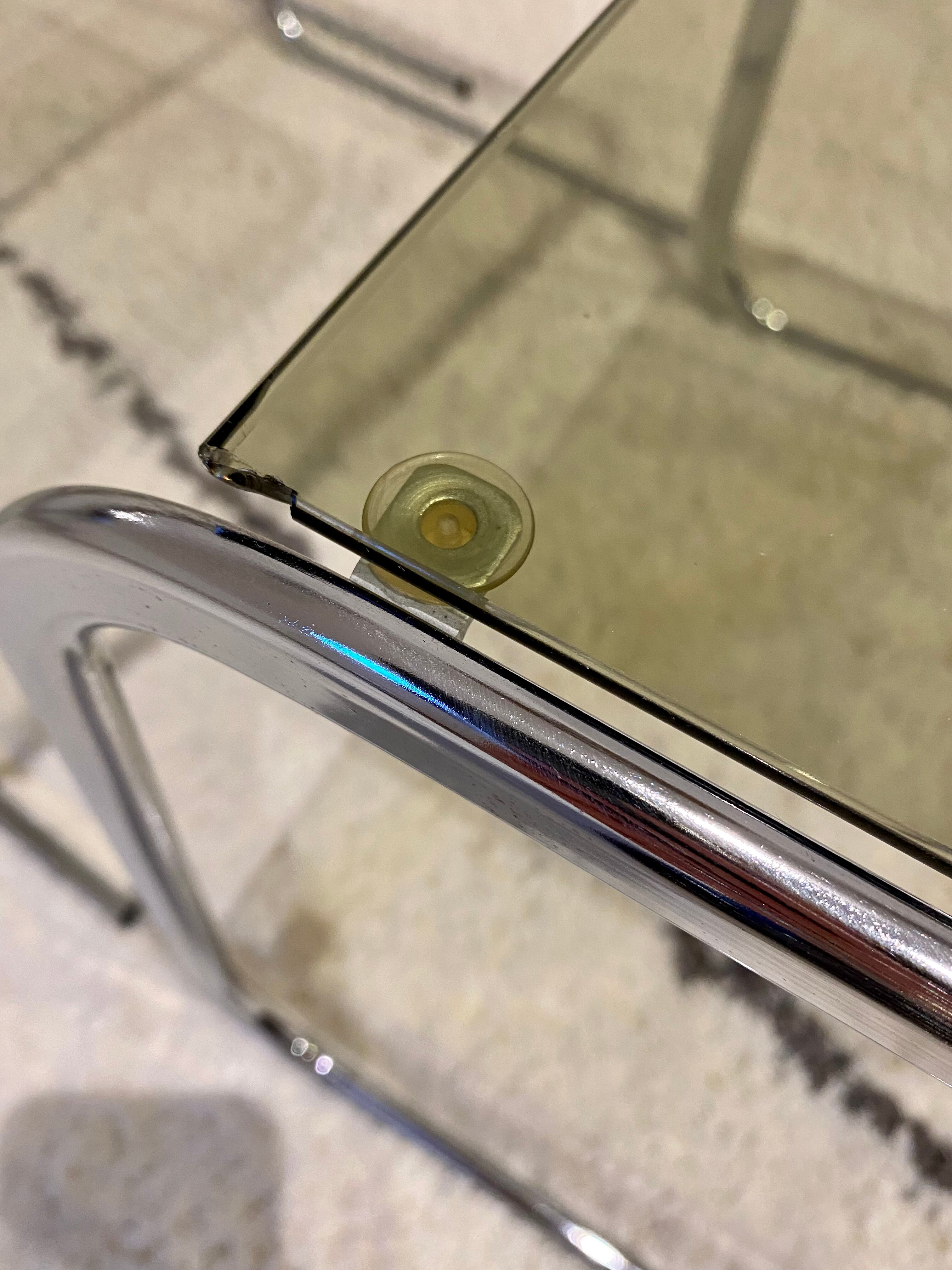 Chrome trundle tables