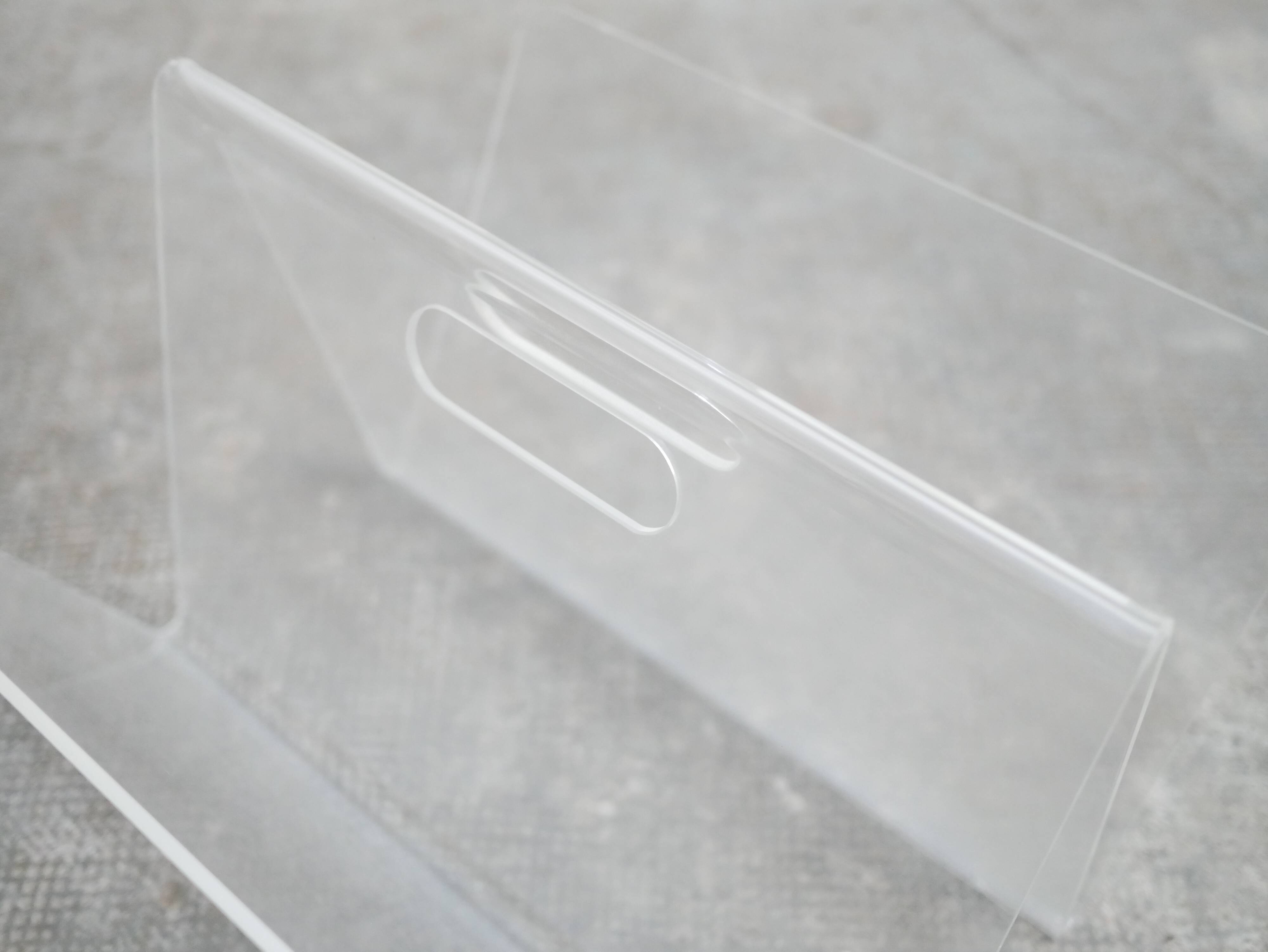 Vintage Plexiglas magazine holder