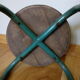 Industrial workshop in wood and metal stool