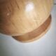 Herbarium lamp, turned wooden base, vintage bohemian