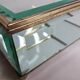 Jewelry box in bevelled glass and gold metal