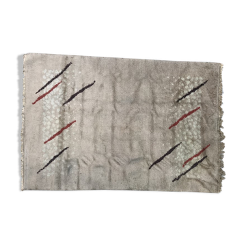Tapis ancien marocain art déco 138x200 cm