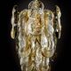 Smoked glass suspension by Murano, Kalmar, Austria, 1970s