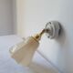 Art Deco wall lamp in porcelain and opaline