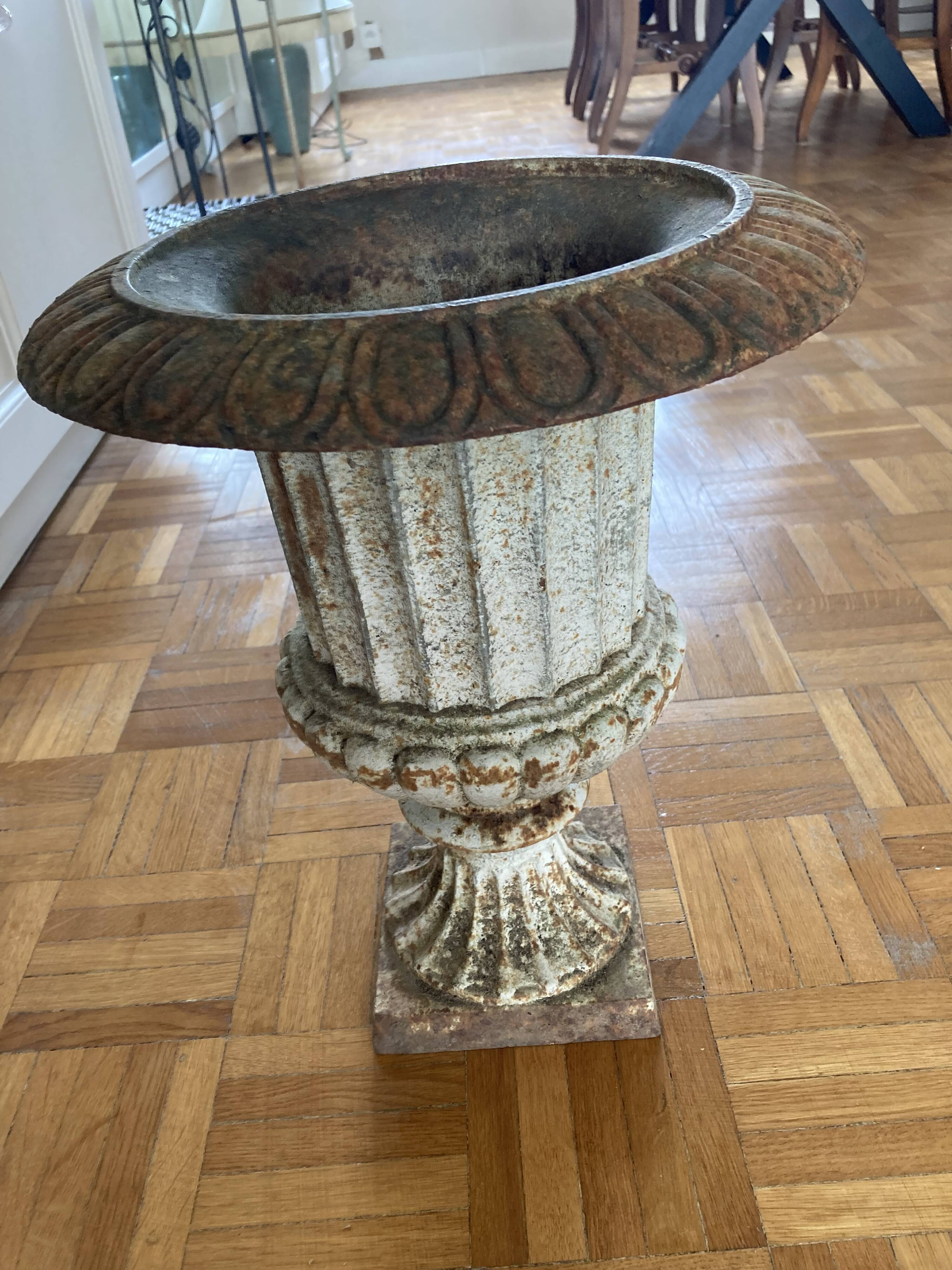 Cast iron Medici vase.
