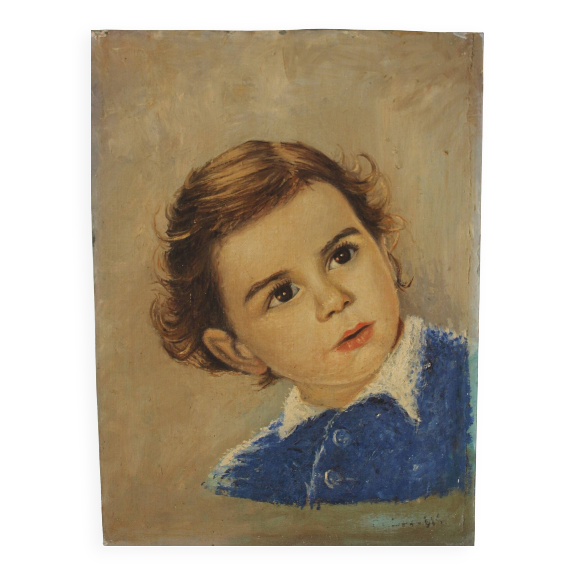 Child portrait oil painting