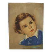 Child portrait oil painting
