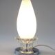 Antique satin flute lamp